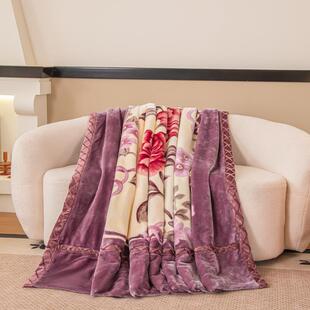冬季新品专业拉舍尔绒毛毯新品秋冬活动盖毯厂家直供加厚绒毯