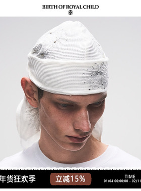 BIRTH OF ROYAL CHILD.BORC 【刘也同款】烟花镶钻头巾重工飘带男