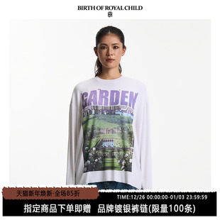 高瀚宇同款 BIRTH CHILD.BORC ROYAL 玫瑰花园印花TEE复古