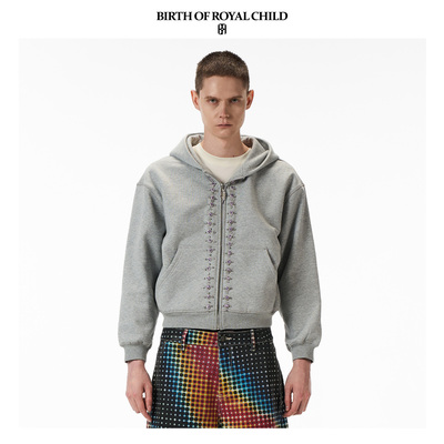 BIRTH OF ROYAL CHILD.BORC 【限量100件】手缝宝石帽衫180颗彩钻