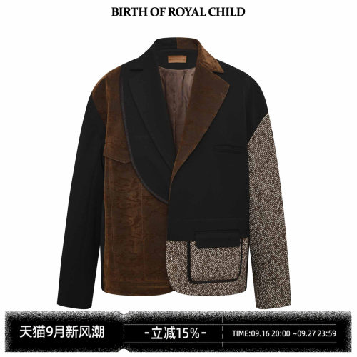 BbirthofRORC分层拼接西装夹克