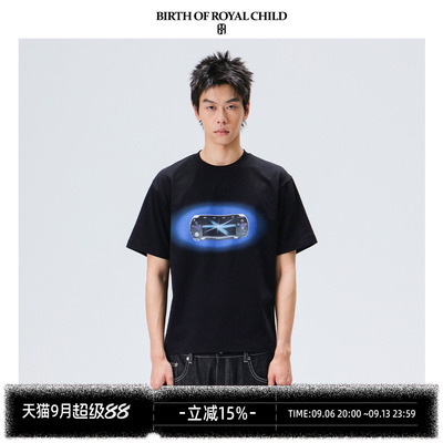BIRTH OF ROYAL CHILD.BORC 【大张伟同款】PSP印花T恤千禧年掌机