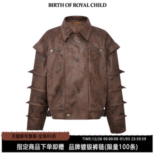 周翊然同款 BIRTH CHILD.BORC ROYAL 废土风骑士铠甲夹克男