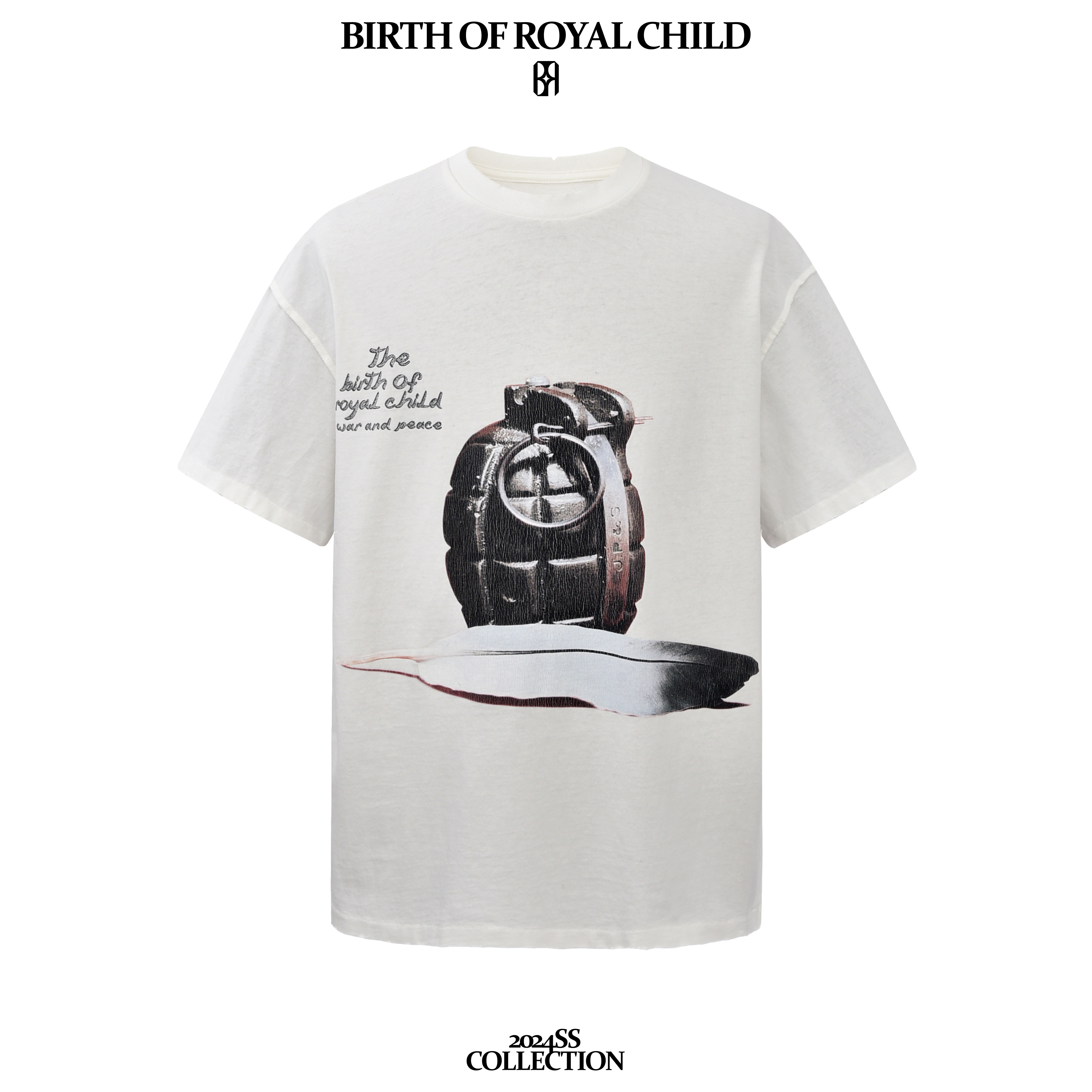 BIRTH OF ROYAL CHILD.BORC 【小鬼同款】和平鸽印花TEE短袖男