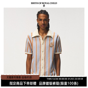 珍珠条纹蕾丝衬衫 ROYAL 王一珩同款 男 CHILD.BORC BIRTH