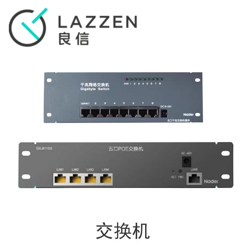 Nader良信智能开关插座千兆POE交换机光纤网络数据接入模块路由器