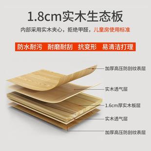 实木餐边柜现代简约置物架储物柜茶水柜酒柜一体靠墙厨房碗柜客