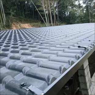 ASA长条树脂瓦防水合成一体新款专用做屋顶雨棚仿真建筑复古加厚
