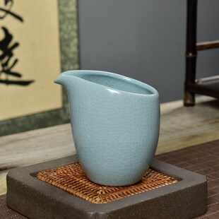 美人西施壶天青汝瓷开片陶瓷功夫茶具家用泡茶壶 汝窑茶壶单壶日式