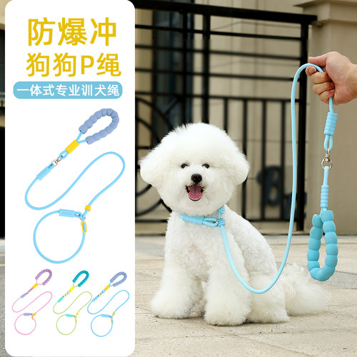 P链P绳狗狗牵引绳遛狗链子小中大型犬训犬防爆冲打结金毛宠物用品