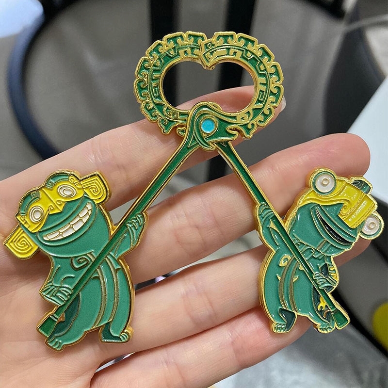 石矶娘娘结界兽冰箱贴门贴一对金属磁贴立体哪咤2周边动漫收藏