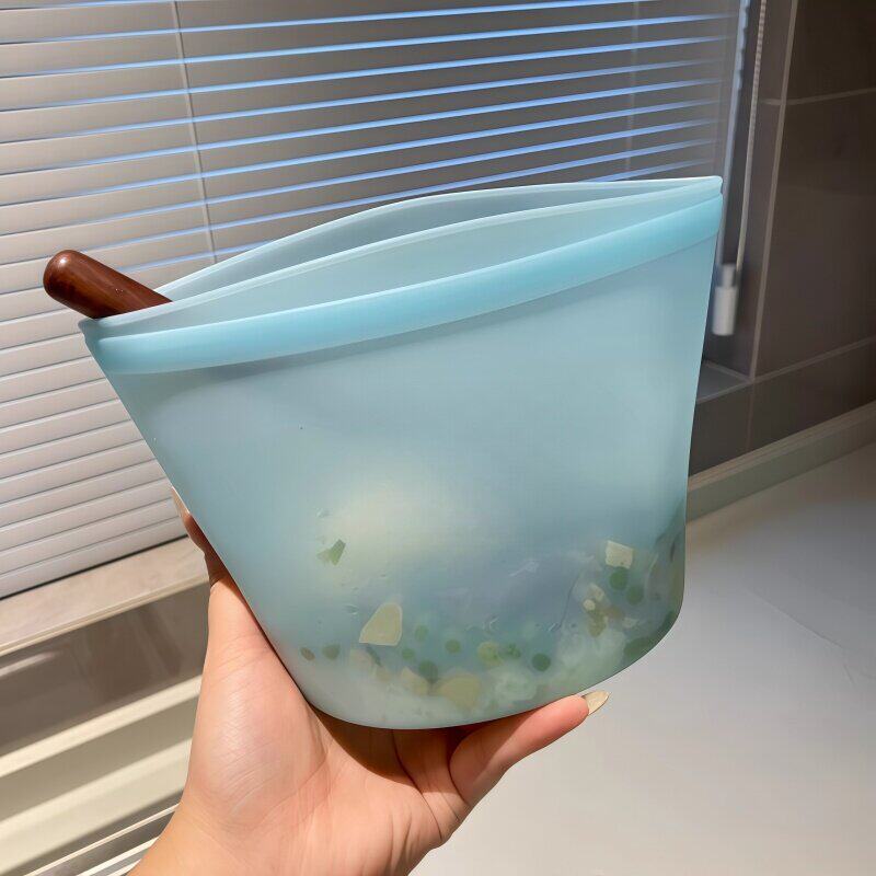 硅胶保鲜袋厨房带封口咖啡杯密封袋加热冷冻袋食品级水果收纳盒