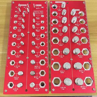 公子规 38孔螺丝规 Thread 螺丝测量规 蓝色色2合一