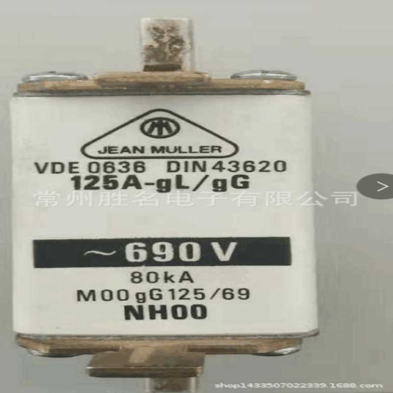 JEAN MULLER NH00 125A ~690V M00gG125/69 200A 250A 100A熔断器