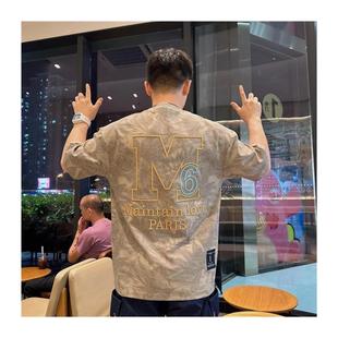 x潮流休闲重工高级感透气 龙华曼尼轻奢夏季 T恤男s士新款 经典 时尚