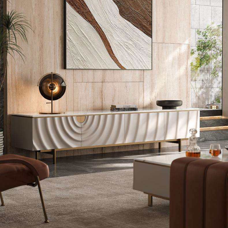 涟漪系列轻奢风高款大理石电视柜茶几套装客厅家用烤漆高级白地柜,鲜花速递/花卉仿真/绿植园艺,割草机/草坪机,淘宝优惠券,粉丝福利购,淘宝优惠卷