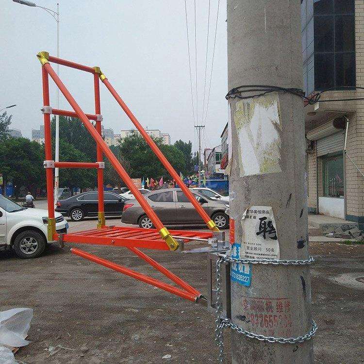 快装绝缘工作平台带电作业用三脚架子可升降高空绝缘支架