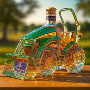 跨境新品 John Deere Tractor Whisky Bottle 有趣的威士忌酒瓶