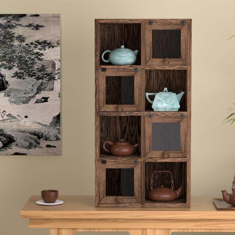实木多宝阁茶壶陈列架茶杯架紫砂壶桌面小博古架茶具收纳盒柜复古,鲜花速递/花卉仿真/绿植园艺,割草机/草坪机,淘宝优惠券,粉丝福利购,淘宝优惠卷