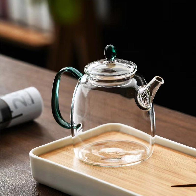 北大史玻璃泡茶壶加厚耐高温过滤花茶壶家用小号养生泡茶壶冲茶器