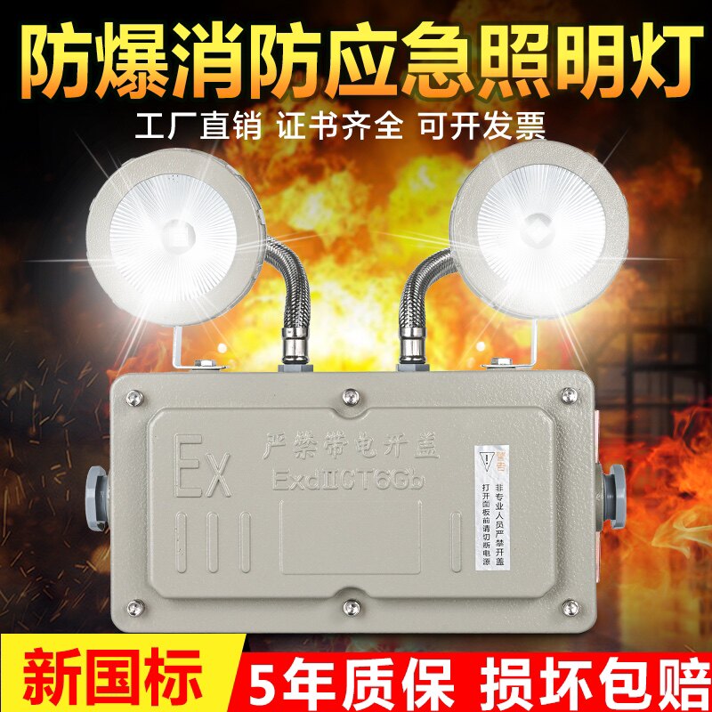 防爆应急灯双头LED消防应急照明灯安全出口通道疏散指示灯标识灯