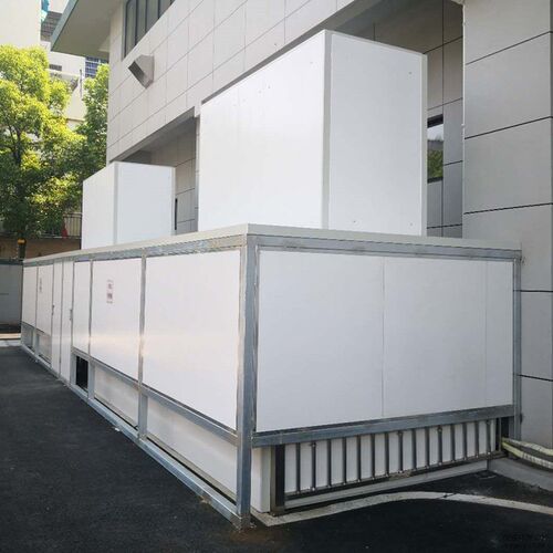 工厂声屏障消音机器降噪隔音屏空调外机隔音板墙流水线测试隔音房