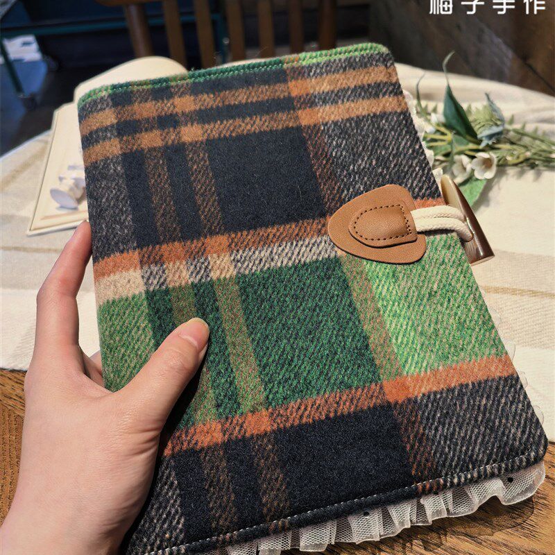 羊毛活页A5手册收集-文学覆古商务风格可拆卸日记笔记本卡图书存
