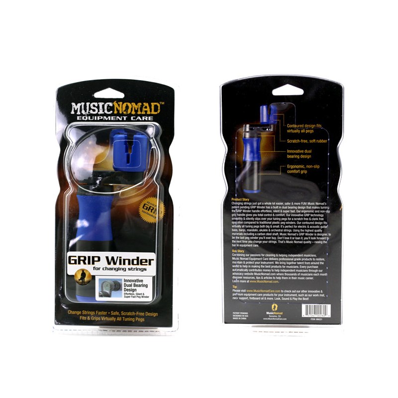 MusicNomad MN220 MN221 电木民谣吉他卷弦器上弦器贝斯换弦工具
