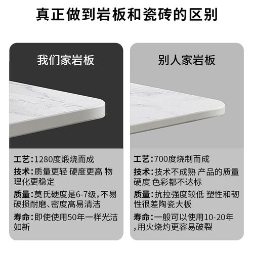将军岩板台面餐桌面茶几面电视柜台面加工餐边柜梳妆台岩板长方形