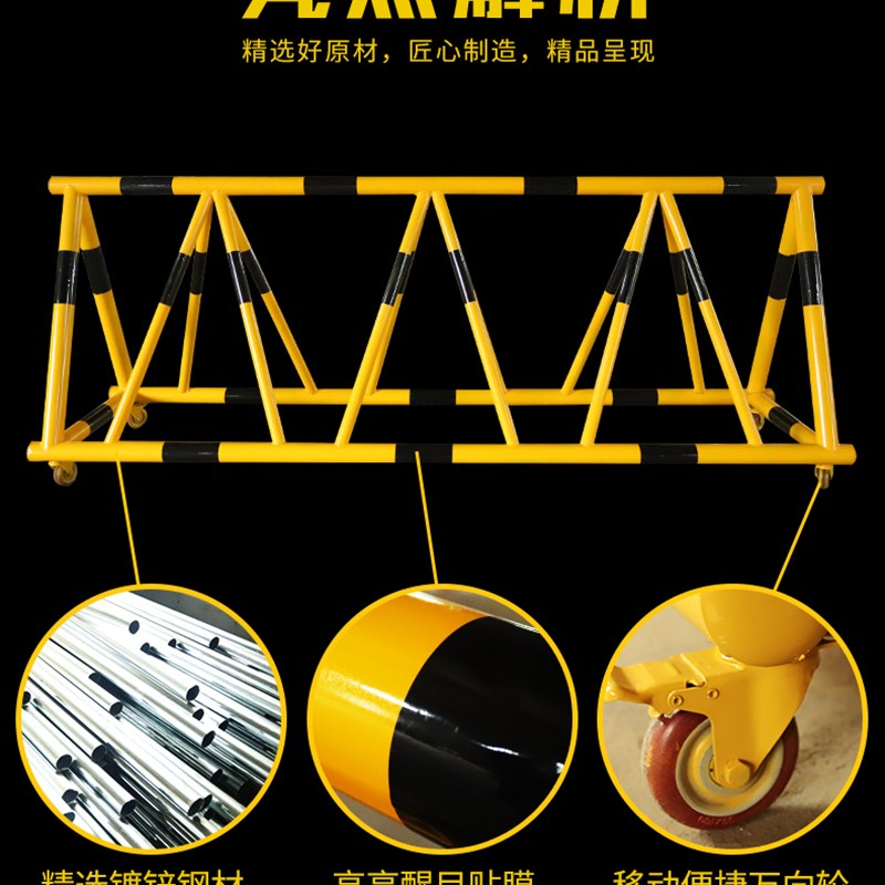 镀锌管可移动拒马护栏路障安全围栏学校幼儿园大门口定制钢管栏杆