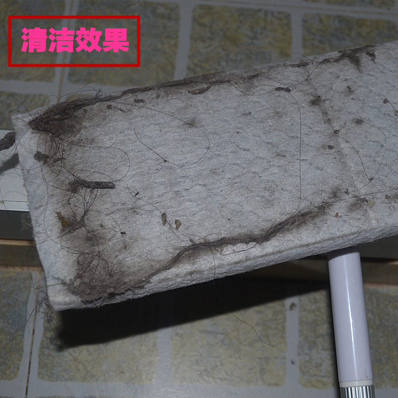 梦佳居免洗拖把干湿两用静电除尘纸 静电除尘拖把 吸附毛发力强