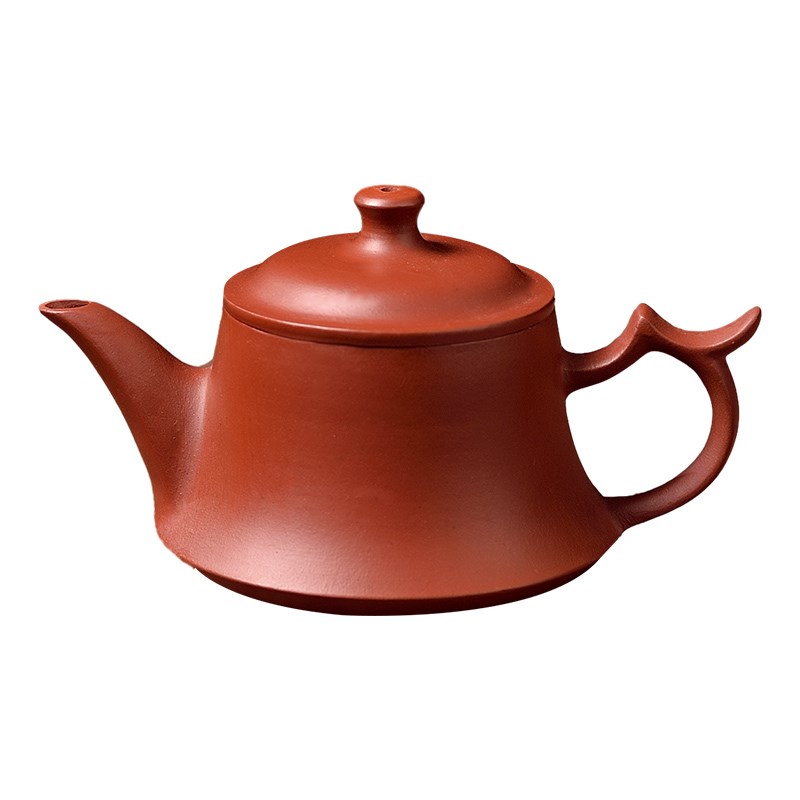 潮州手拉壶中式紫砂壶冲茶壶泡茶壶功夫茶具朱泥家用可倒立汉钟壶