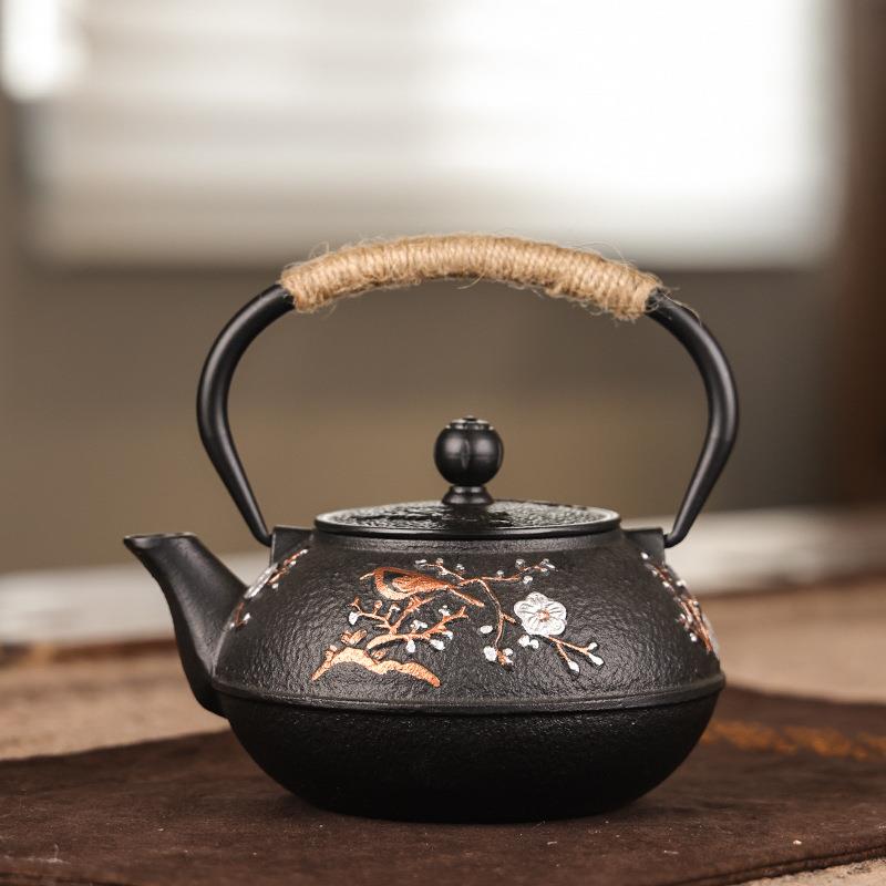 清仓处理铸铁茶壶带滤网烧水壶围炉煮茶的壶软装摆件博古架摆件壶