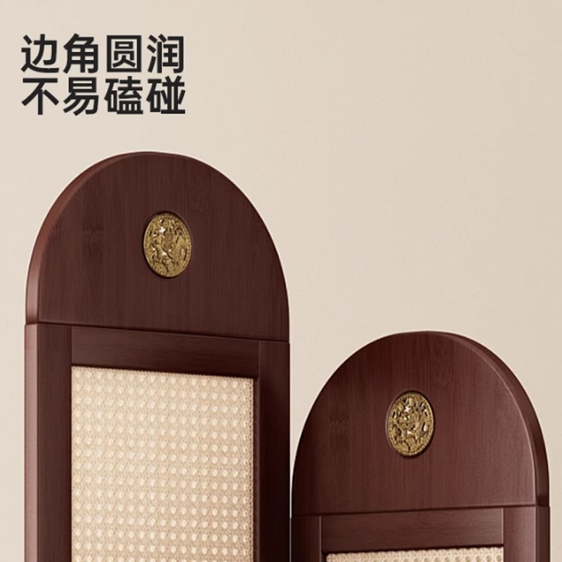 中古藤编转角置物架角落复古转角柜子90度拐角柜墙角三角收纳柜