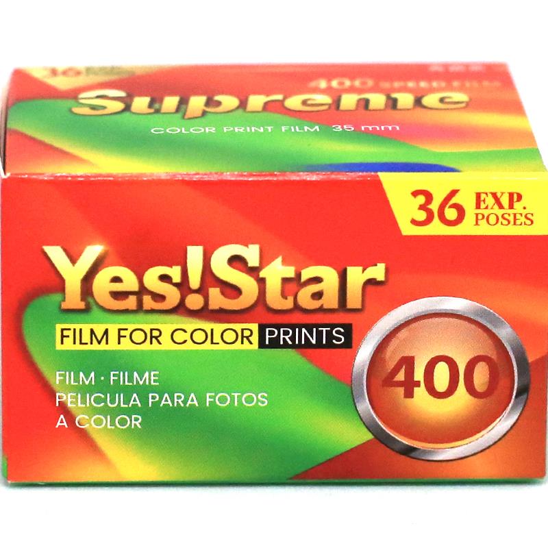 YES STAR 巨星36张 C400 135彩色胶卷 负片2026年6月C41冲洗