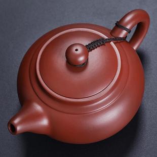 家用茶具 大红袍紫砂壶500ml大容量泡茶壶纯手工球孔仿古高档中式