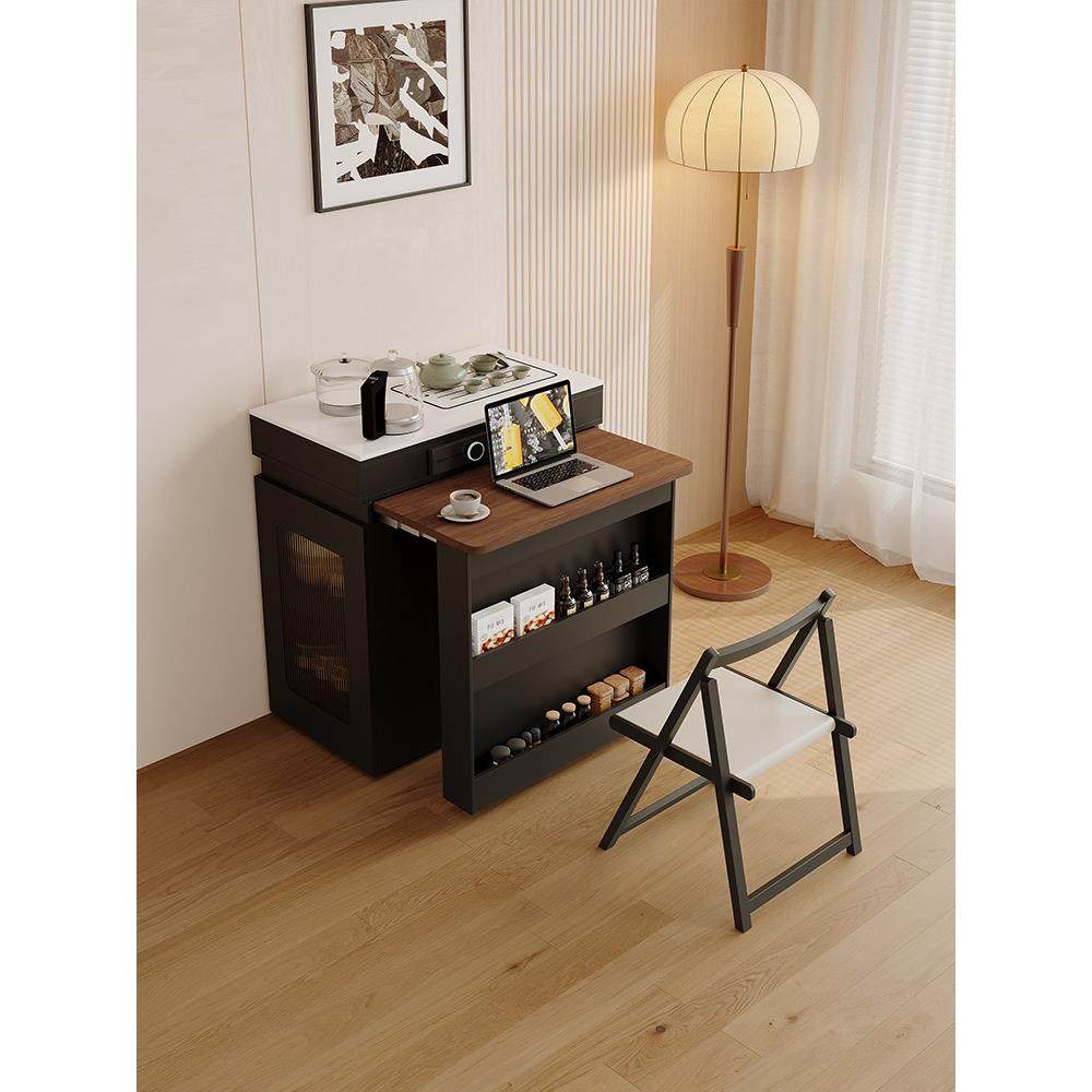 实木多功能一体式伸缩折叠岛式餐桌和椅子，适用于家庭小公寓，可,住宅家具,岛台餐桌,淘宝优惠券,粉丝福利购,淘宝优惠卷