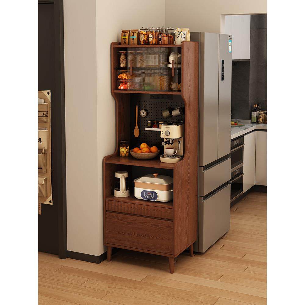 实木餐边柜咖啡柜小户型厨房一体靠墙储物柜家用置物柜窄柜茶水柜,住宅家具,餐边柜,淘宝优惠券,粉丝福利购,淘宝优惠卷