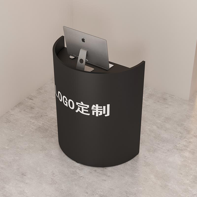 需定制小型店铺收银柜台饭厅迎宾台铁艺覆古工业风办公咖啡店引导