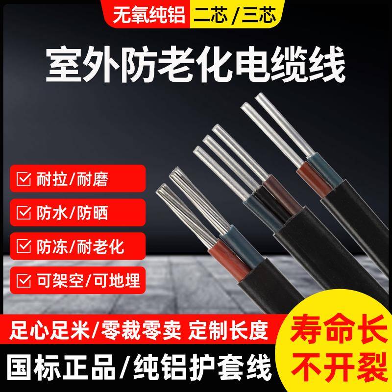 需定制国标铝线室外铝芯电线家用户外2.5 4 6 10 16 25平方家装铝