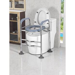 马桶增高器坐便加高扶手架子术后移动升高坐便器老年残疾加高洗澡
