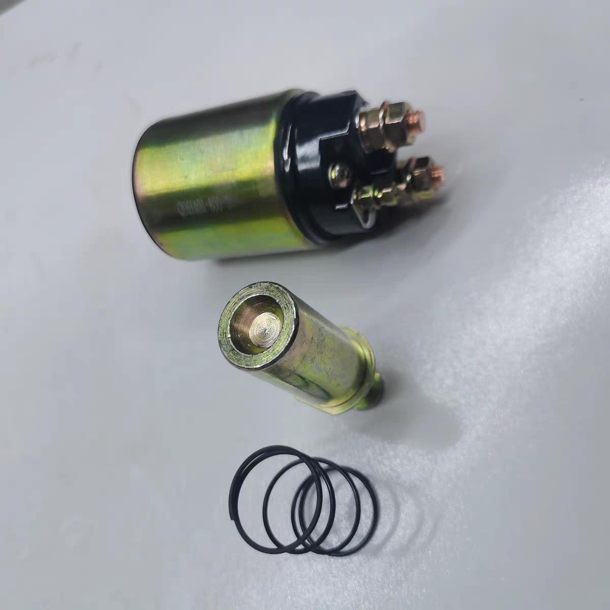 时风三轮车配件发动机启动马达用磁力开关起动机电磁开关齿轮