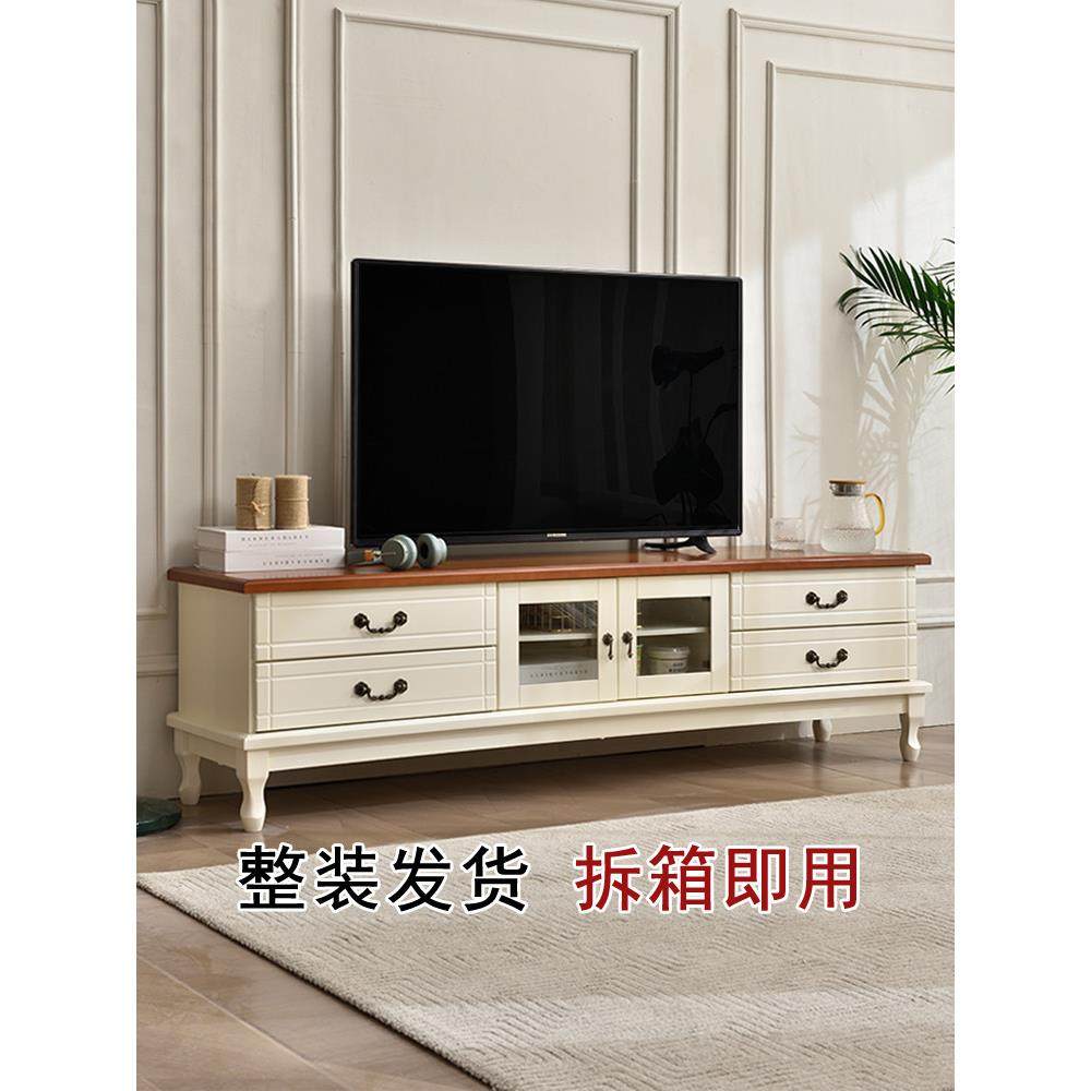 实木电视柜咖啡桌组合简约现代小公寓客厅卧室轻豪华地板柜欧式电,住宅家具,电视柜,淘宝优惠券,粉丝福利购,淘宝优惠卷