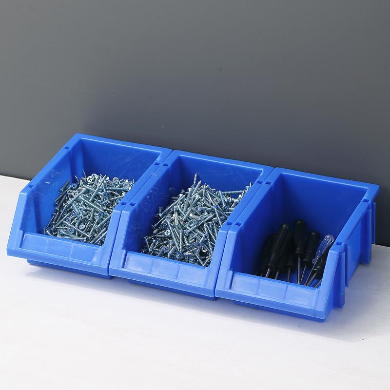 零件盒螺丝收纳塑料分类框斜口元件盒货架五金工具盒周转箱猫砂盆