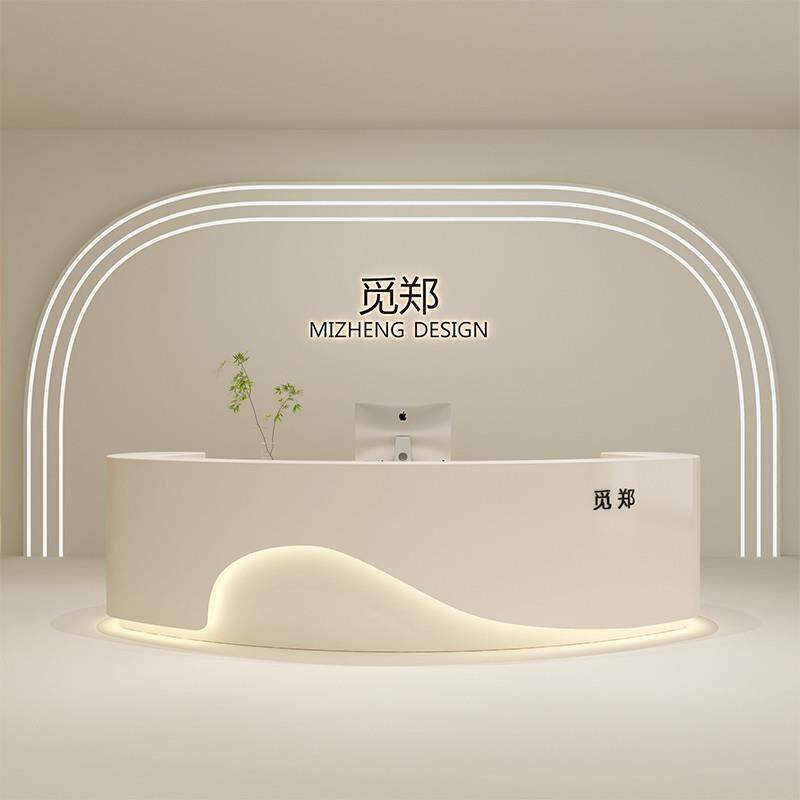 吧台收银台烤漆小型美容院柜台简约现代商用吧台桌公司前台接待台,商业/办公家具,收银台,淘宝优惠券,粉丝福利购,淘宝优惠卷