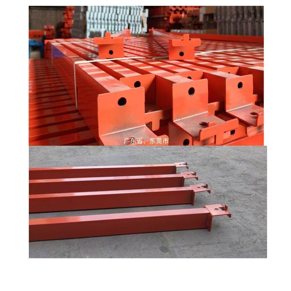 需定制重型货架跨梁横梁立柱承重支撑大型托盘货架横梁仓储加层定