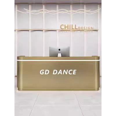 需定制简约现代舞蹈室收银台柜台服装店理发店前台美容院不锈钢吧