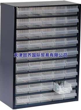 Raaco 137454 蓝色零件柜钢外框45个抽屉150mm深x417mm高x306mm宽