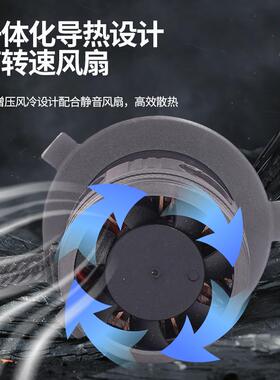 跨境新款通用改装麟片散热汽车led车灯H4远近光高亮聚光led前照灯