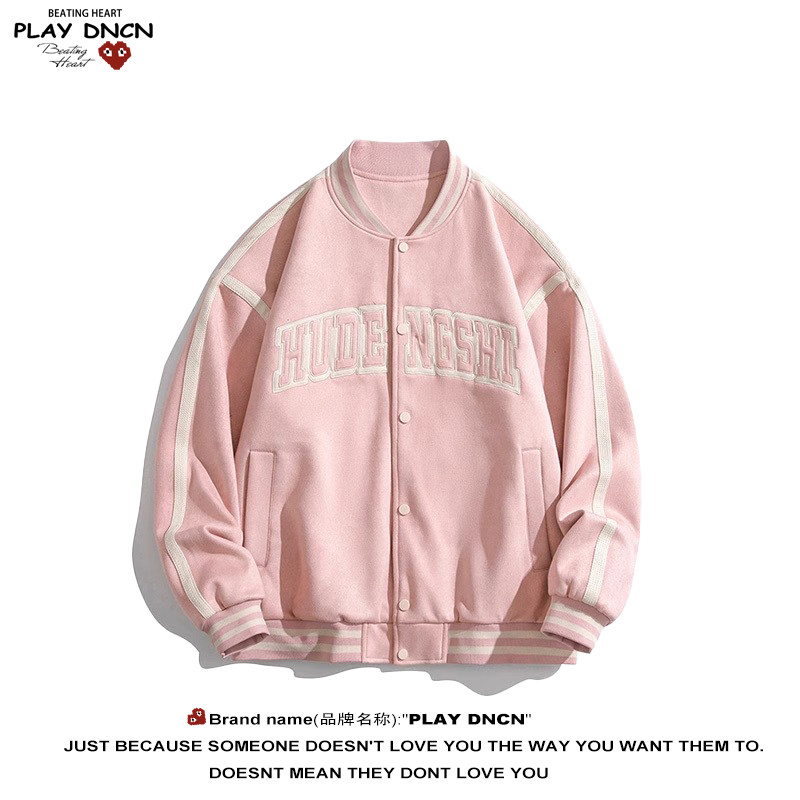 PLAY DCDN棒球服男女vintage秋冬ins美式飞行员外套情侣夹克